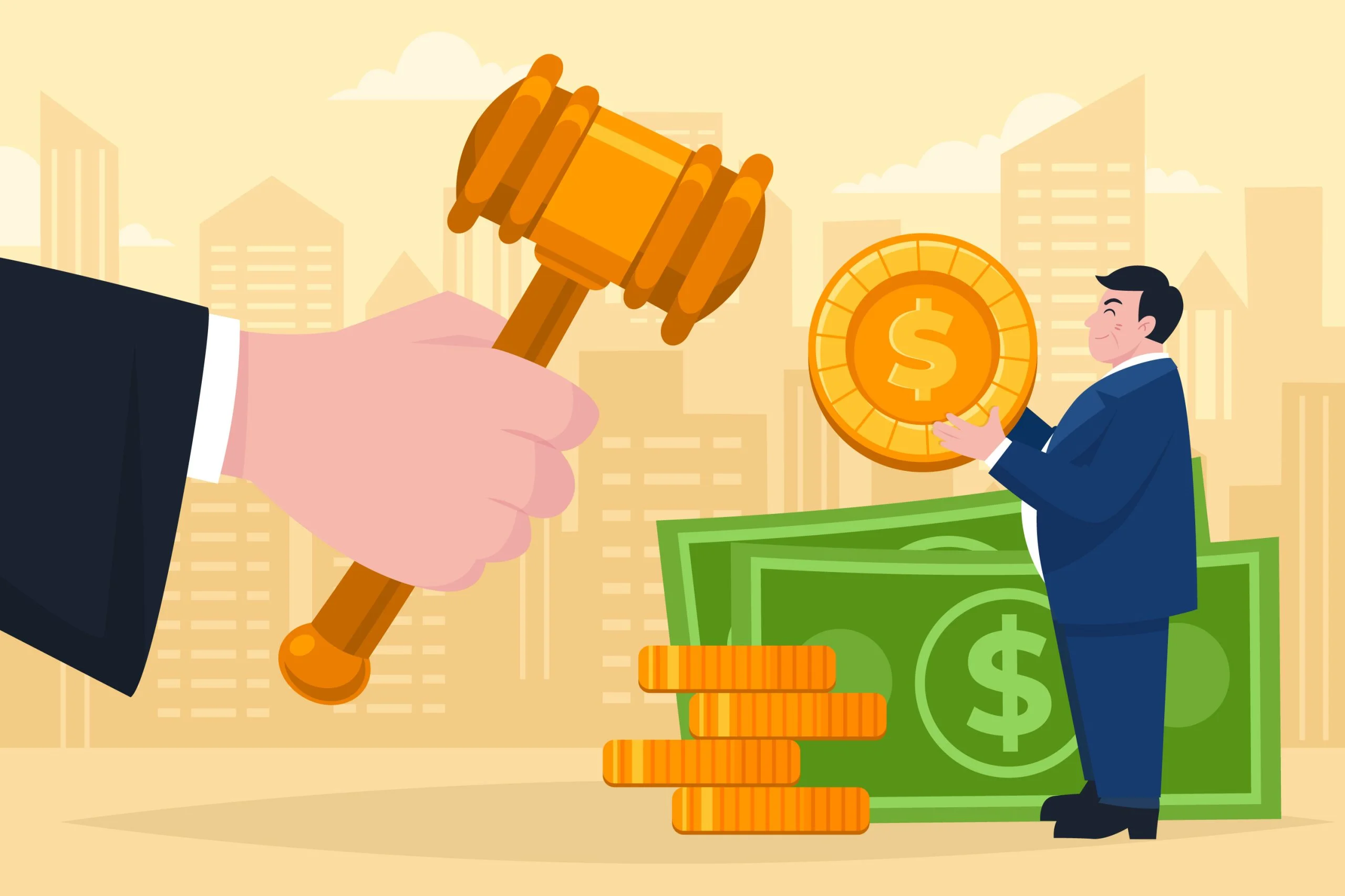Hand-drawn illustration of Anti-Corruption Day, emphasizing transparency, aligned with practices of a licensed money lender in Singapore.
